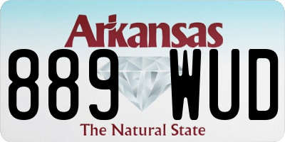 AR license plate 889WUD