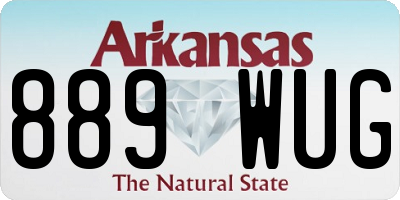 AR license plate 889WUG