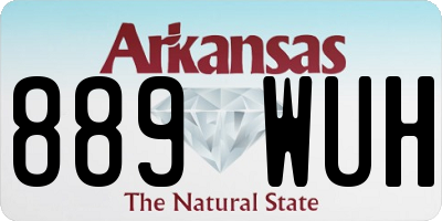 AR license plate 889WUH