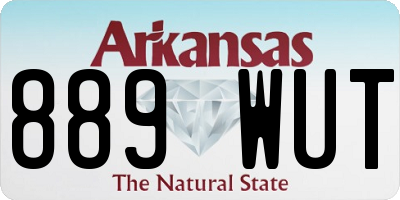 AR license plate 889WUT
