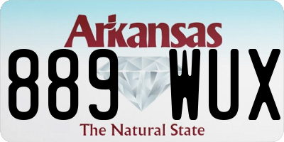 AR license plate 889WUX
