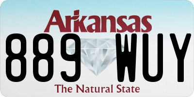 AR license plate 889WUY