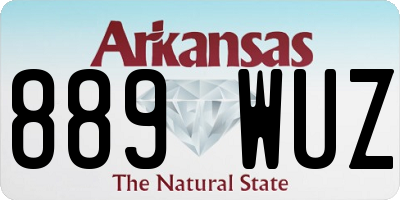AR license plate 889WUZ
