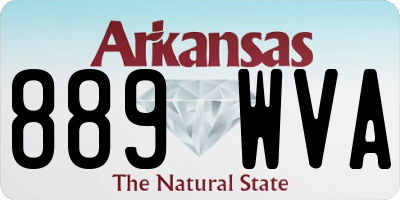 AR license plate 889WVA