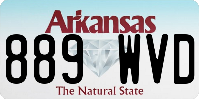 AR license plate 889WVD