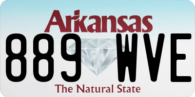 AR license plate 889WVE