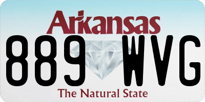 AR license plate 889WVG