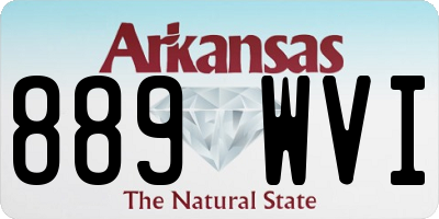 AR license plate 889WVI