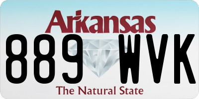 AR license plate 889WVK