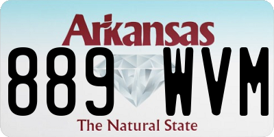 AR license plate 889WVM
