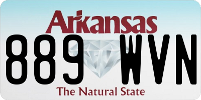 AR license plate 889WVN