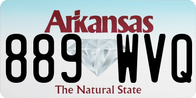 AR license plate 889WVQ