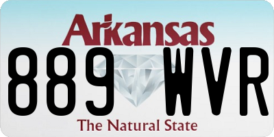 AR license plate 889WVR
