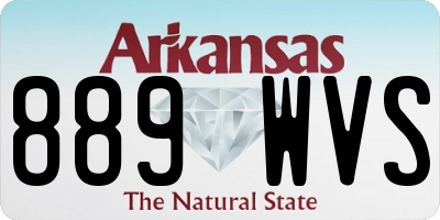 AR license plate 889WVS