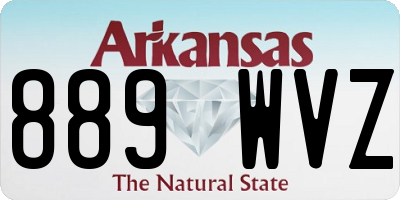 AR license plate 889WVZ