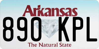 AR license plate 890KPL