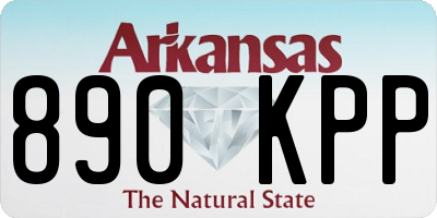 AR license plate 890KPP