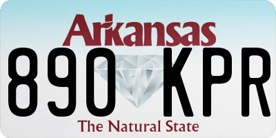 AR license plate 890KPR