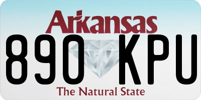 AR license plate 890KPU