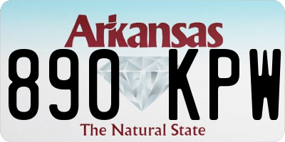 AR license plate 890KPW