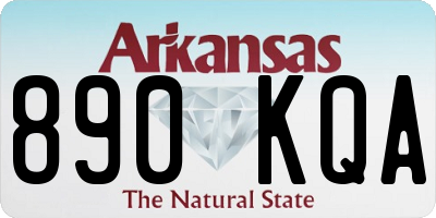 AR license plate 890KQA