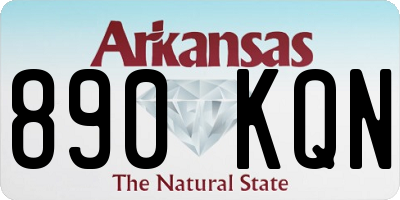 AR license plate 890KQN