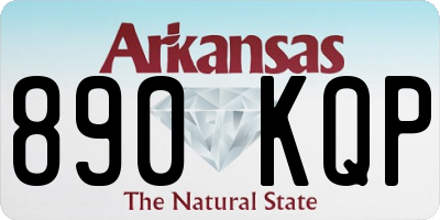AR license plate 890KQP