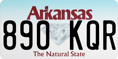 AR license plate 890KQR