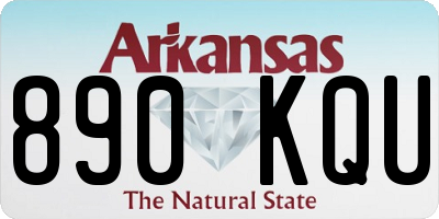 AR license plate 890KQU