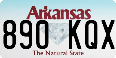 AR license plate 890KQX