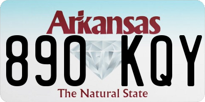 AR license plate 890KQY