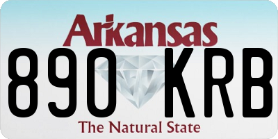 AR license plate 890KRB