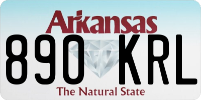 AR license plate 890KRL