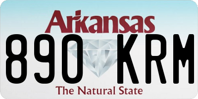 AR license plate 890KRM