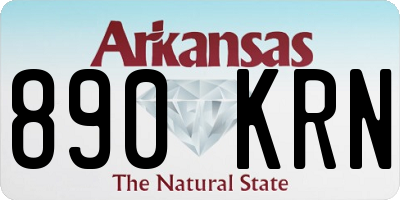 AR license plate 890KRN