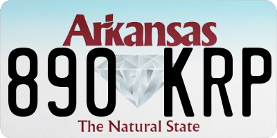 AR license plate 890KRP