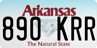 AR license plate 890KRR