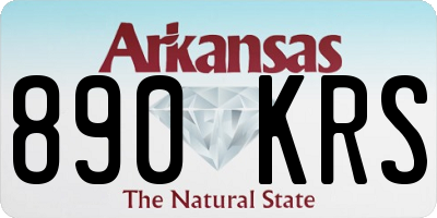 AR license plate 890KRS