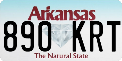 AR license plate 890KRT
