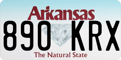AR license plate 890KRX