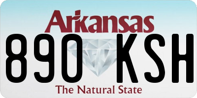 AR license plate 890KSH