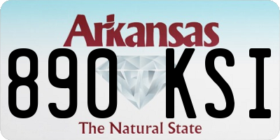 AR license plate 890KSI