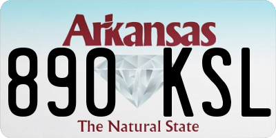 AR license plate 890KSL