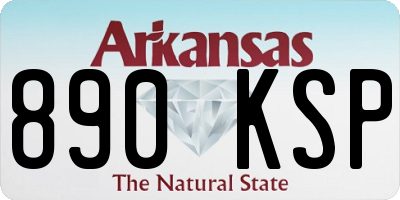 AR license plate 890KSP