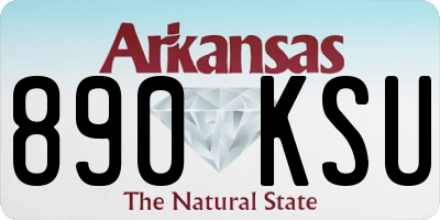 AR license plate 890KSU