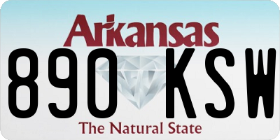 AR license plate 890KSW