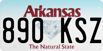 AR license plate 890KSZ