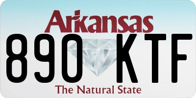 AR license plate 890KTF