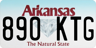 AR license plate 890KTG