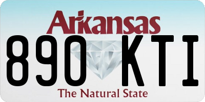 AR license plate 890KTI